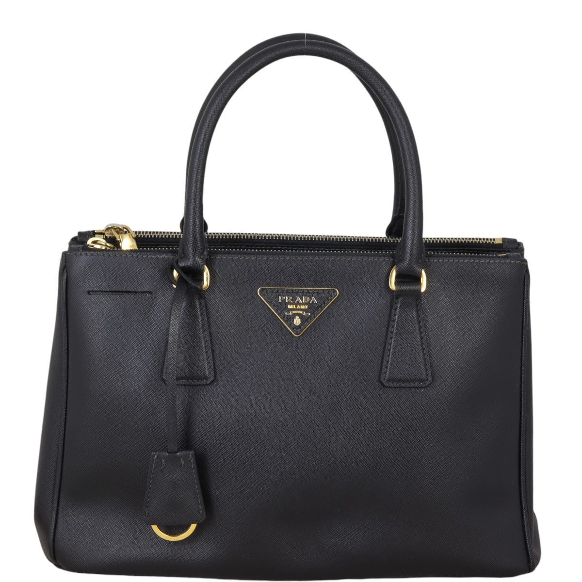 Prada Saffiano Lux Galleria Double Zip Tote Small