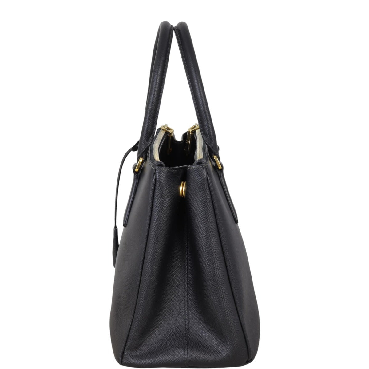 Prada Saffiano Lux Galleria Double Zip Tote Small