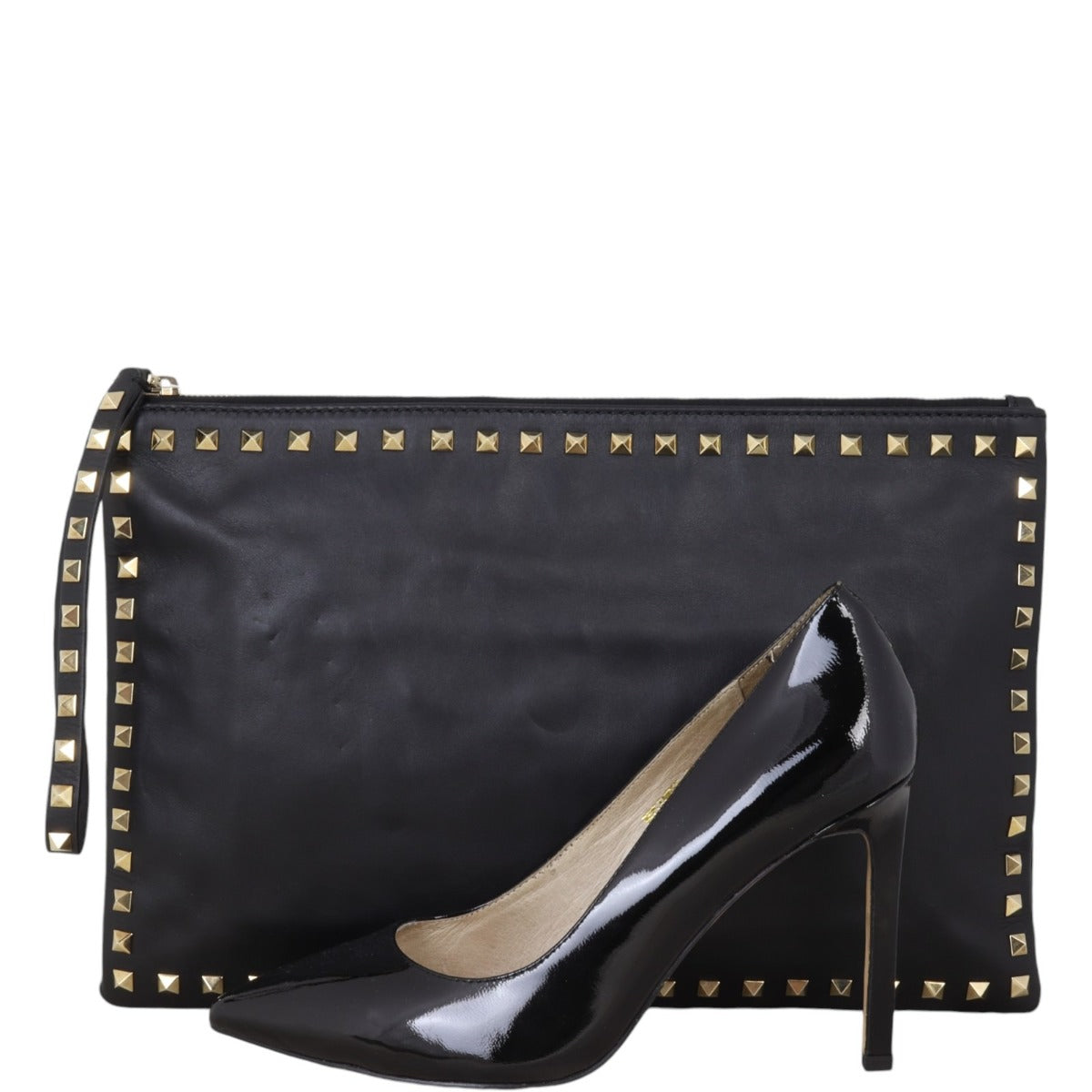 Valentino Rockstud Wristlet Clutch