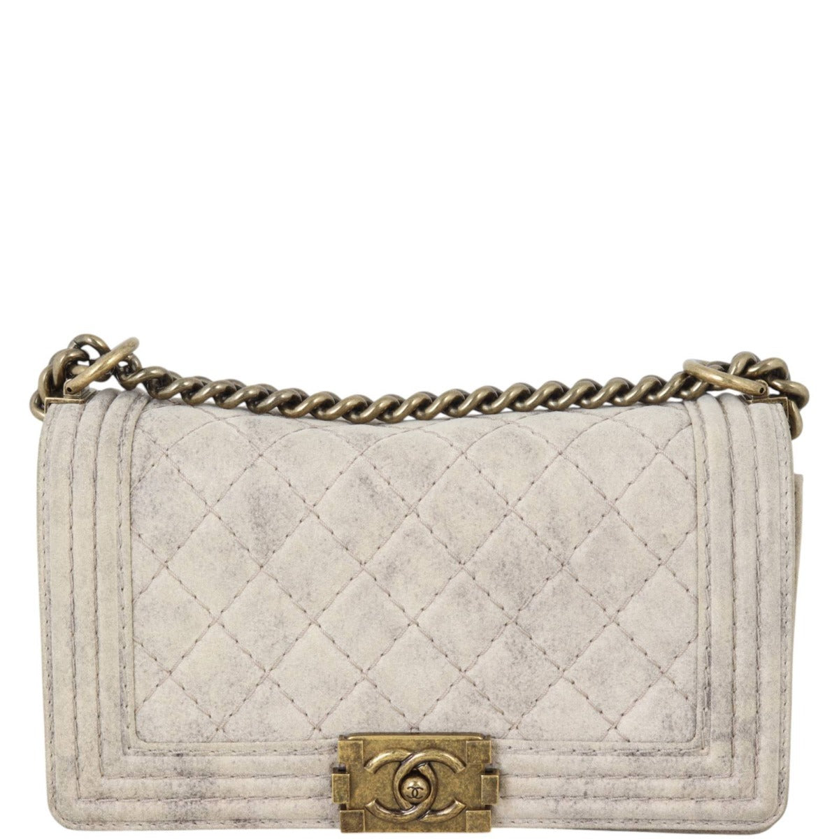 Chanel Boy Old Medium Distressed Suede