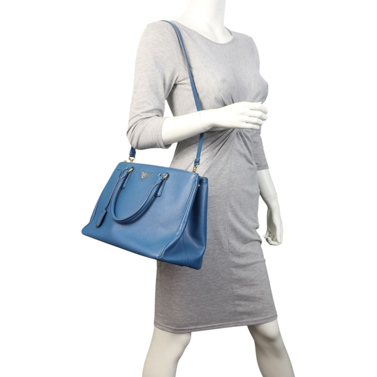 Prada Saffiano Lux Galleria Double Zip Tote Large