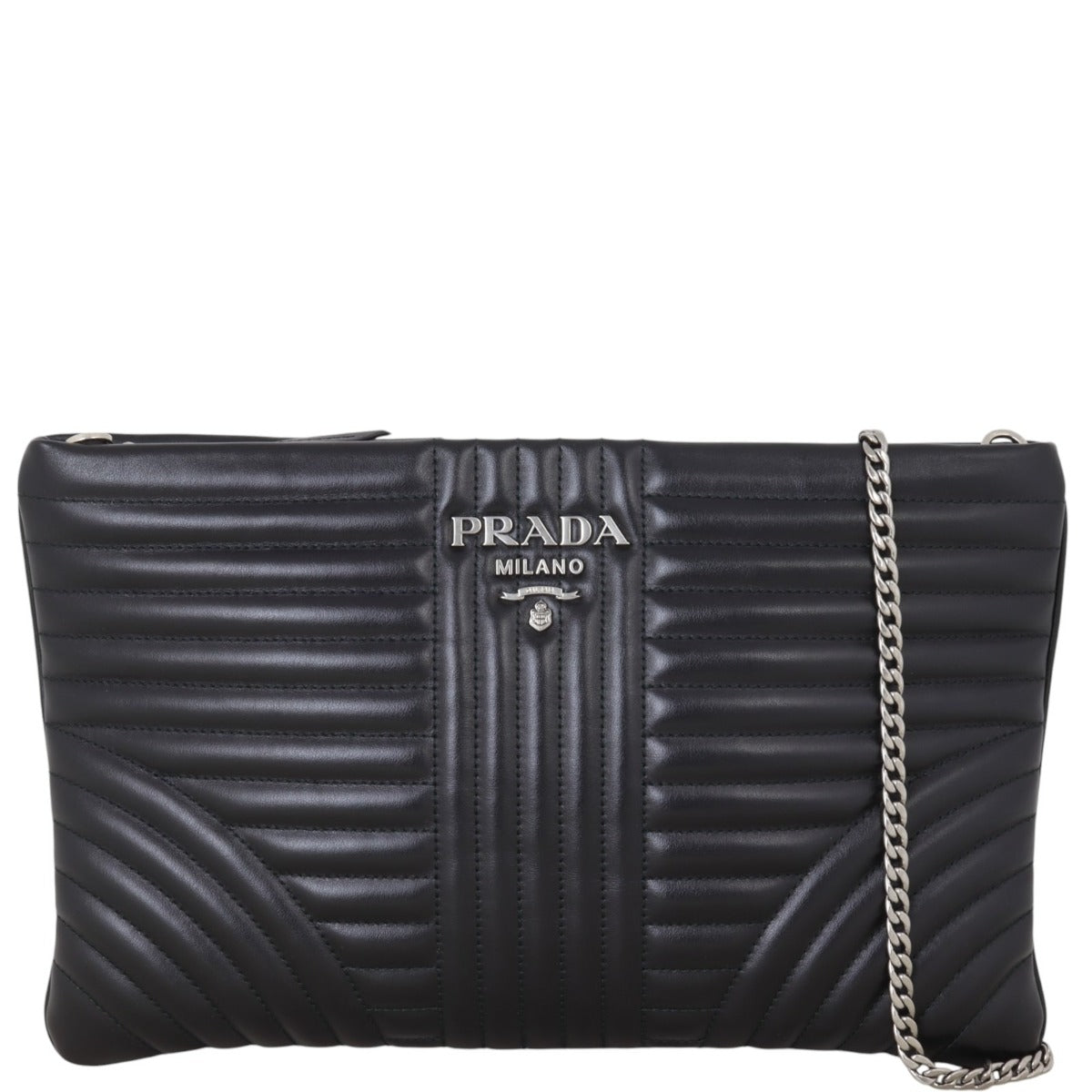 Prada Diagramme Clutch on Chain
