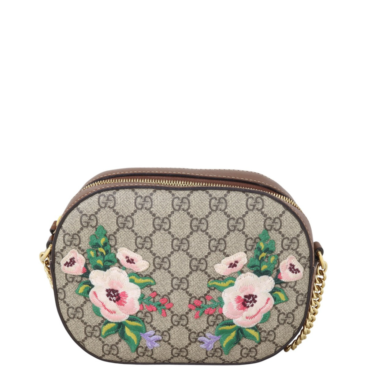 Gucci GG Supreme Embroidered Souvenir Bag