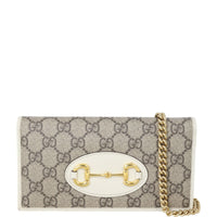 Gucci GG Supreme Horsebit 1955 Chain Wallet