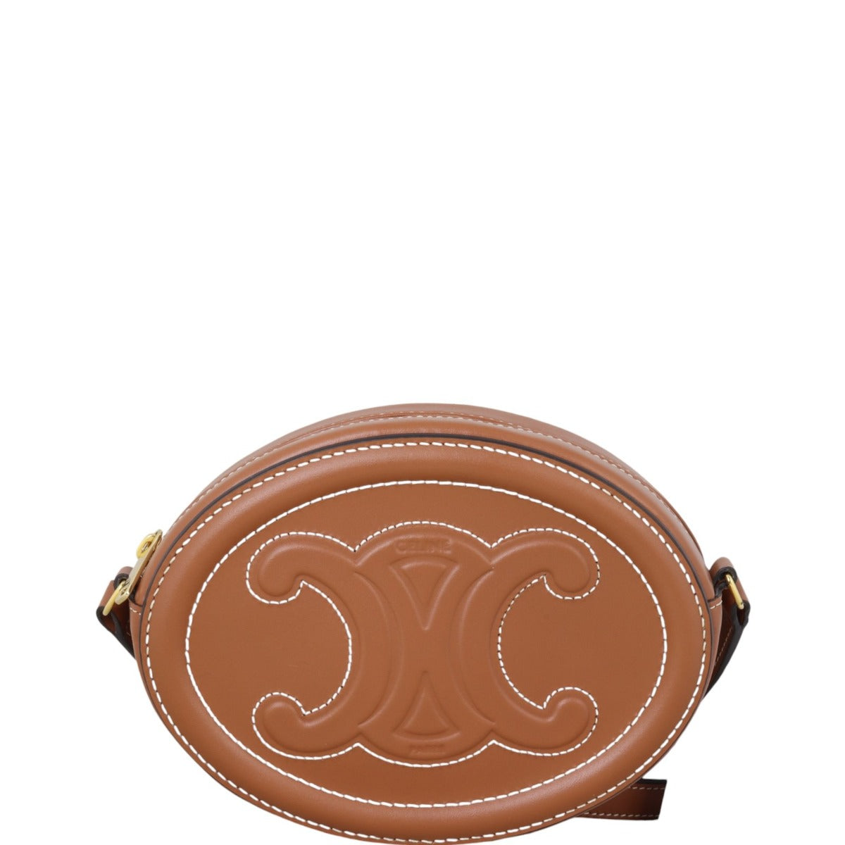 Celine Triomphe Cuir Oval Purse