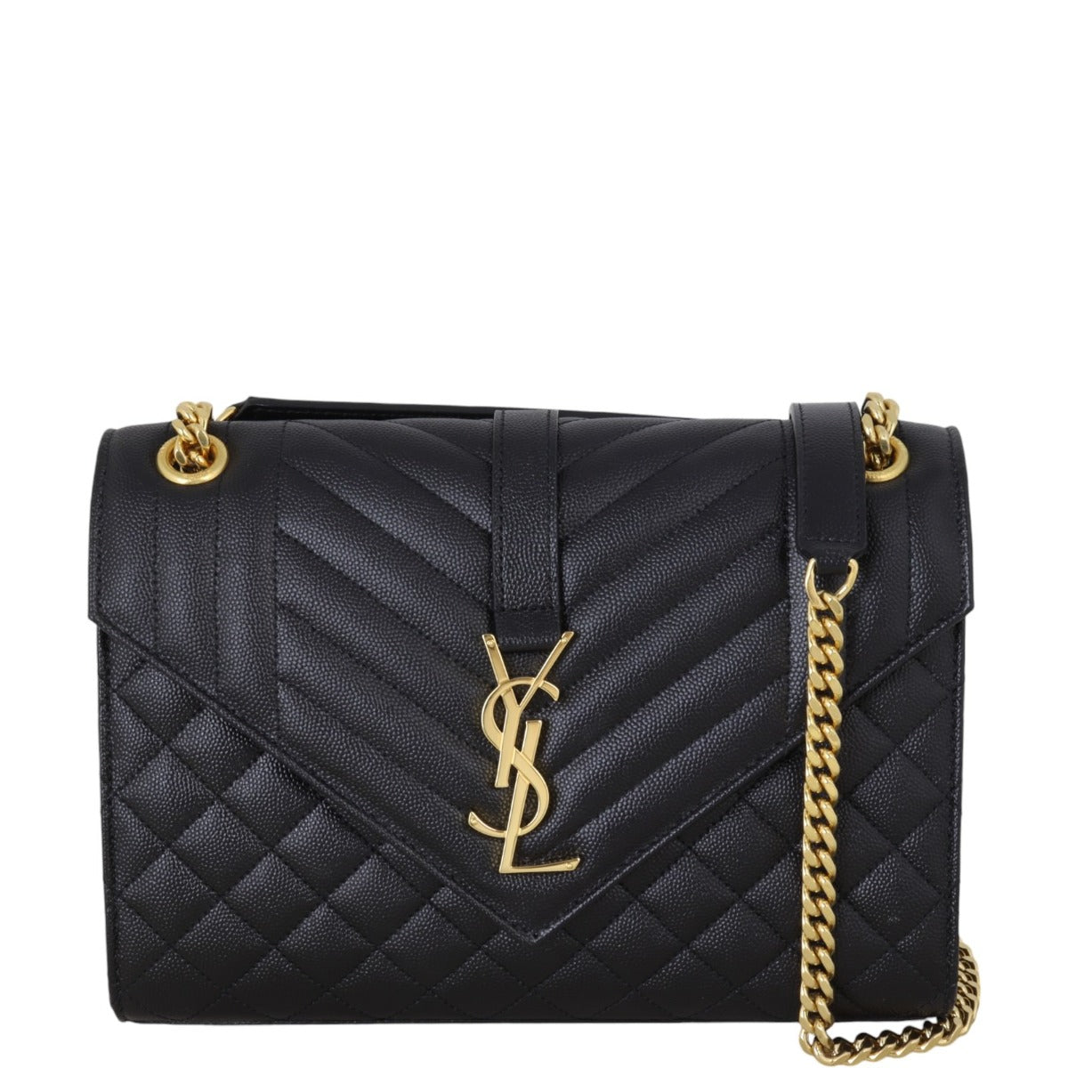Saint Laurent Monogram Mix Matelasse Envelope Chain Bag Medium