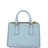 Prada Saffiano Lux Galleria Double Zip Tote Micro