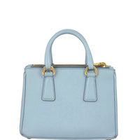 Prada Saffiano Lux Galleria Double Zip Tote Micro