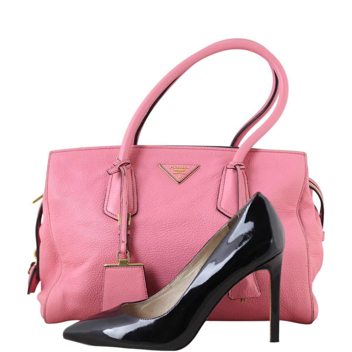 Prada Vitello Daino Zip Tote