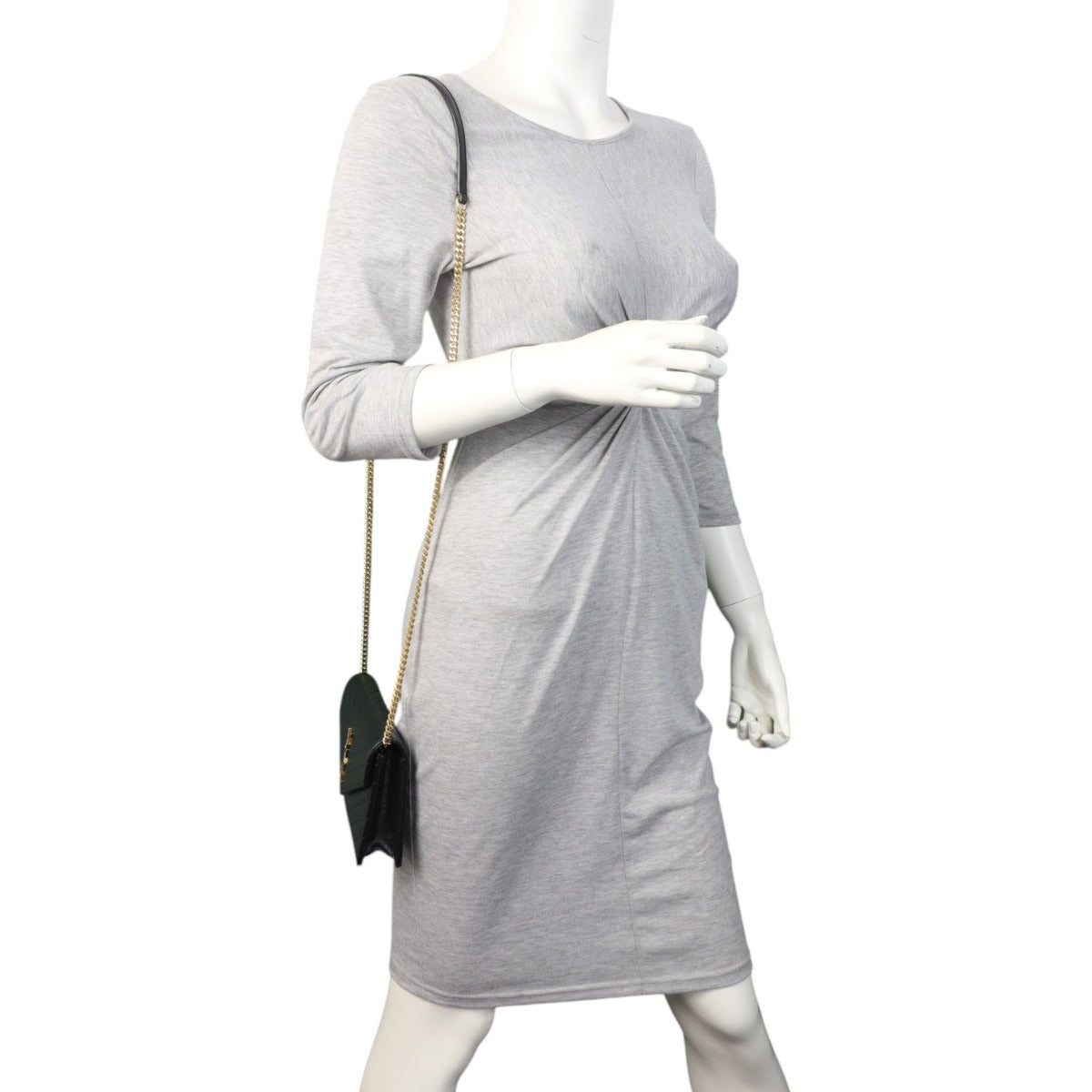 Saint Laurent Cassandre Envelope Chain Wallet