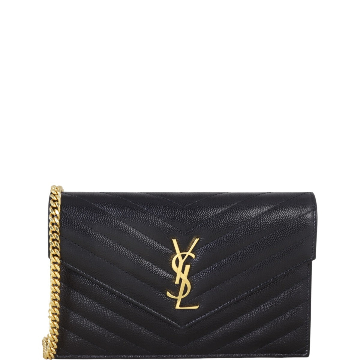 Saint Laurent Cassandre Envelope Chain Wallet