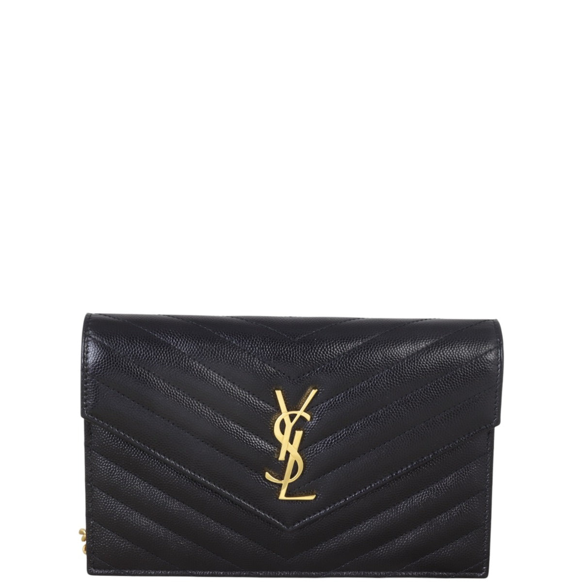 Saint Laurent Cassandre Envelope Chain Wallet