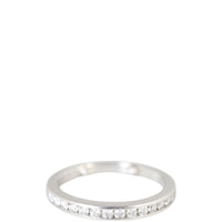 Tiffany & Co Setting Half Circle Diamond Platinum 2mm Wedding Band