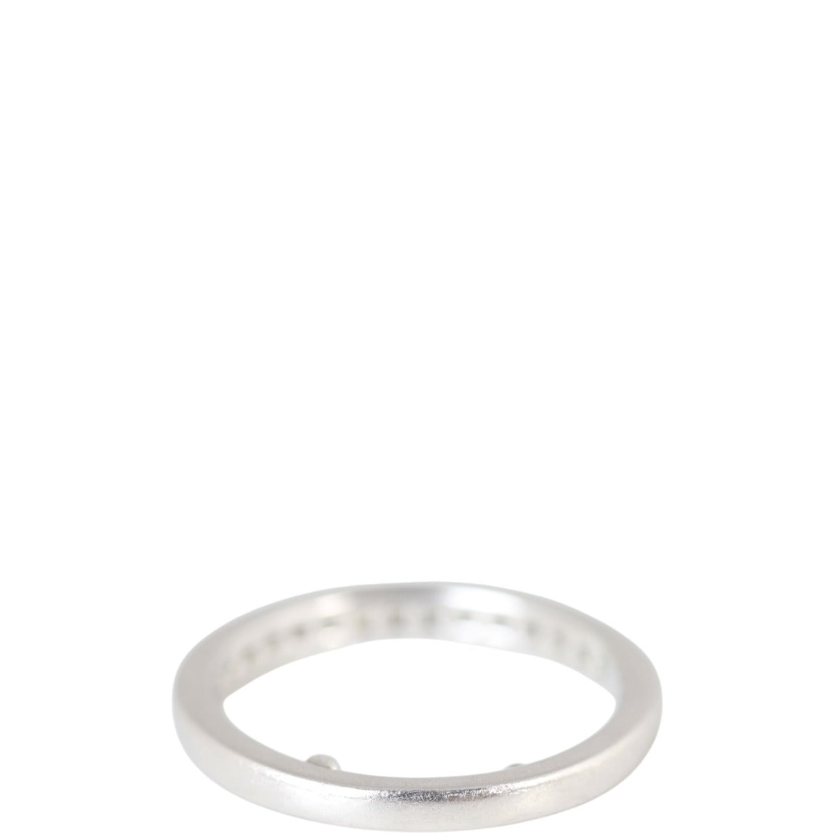 Tiffany & Co Setting Half Circle Diamond Platinum 2mm Wedding Band