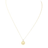 Tiffany & Co Return To Tiffany Round Tag Pendant 18k Yellow Gold Necklace