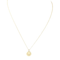 Tiffany & Co Return To Tiffany Round Tag Pendant 18k Yellow Gold Necklace