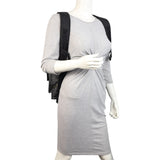 Gucci GG Supreme Double Buckle Backpack