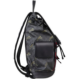 Gucci GG Supreme Double Buckle Backpack