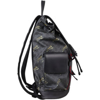 Gucci GG Supreme Double Buckle Backpack