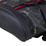 Gucci GG Supreme Double Buckle Backpack