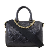 Louis Vuitton Speedy 25 Bandouliere Monogram Embossed Lambskin