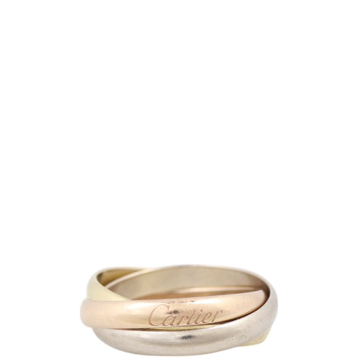 Cartier Trinity Ring Small 18k White, Rose & Yellow Gold