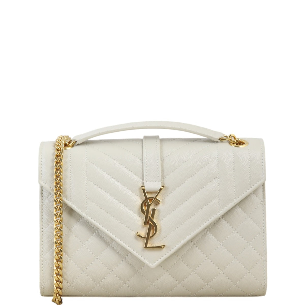 Saint Laurent Monogram Mix Matelasse Envelope Chain Bag Medium