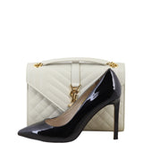 Saint Laurent Monogram Mix Matelasse Envelope Chain Bag Medium