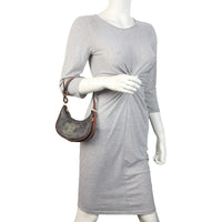 Celine Ava Triomphe Hobo Embroidered Mini