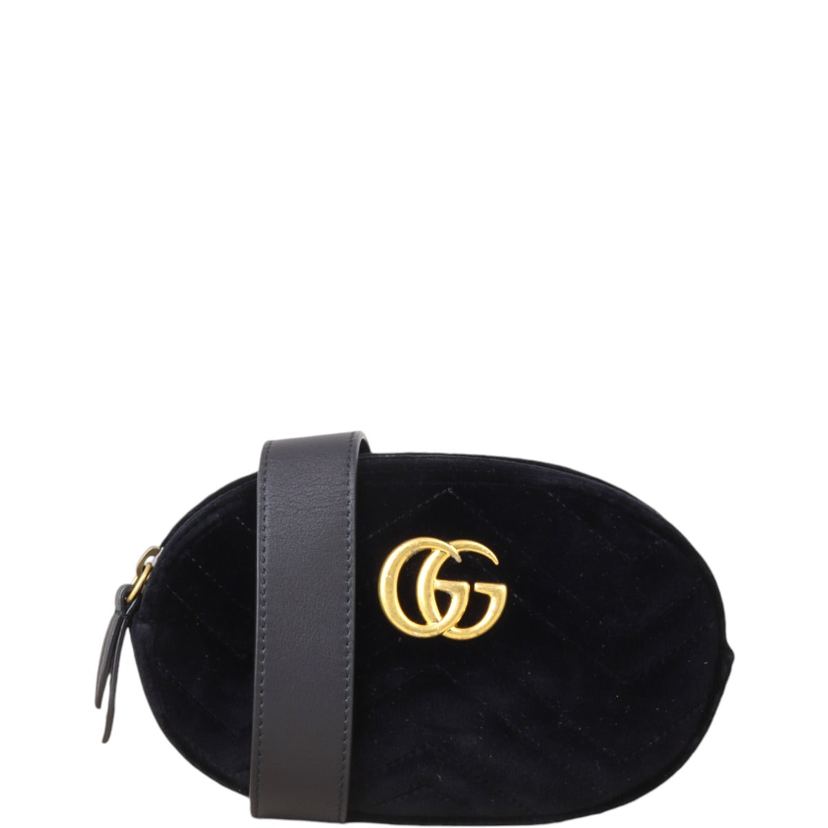 Gucci GG Marmont Matelasse Velvet Belt Bag