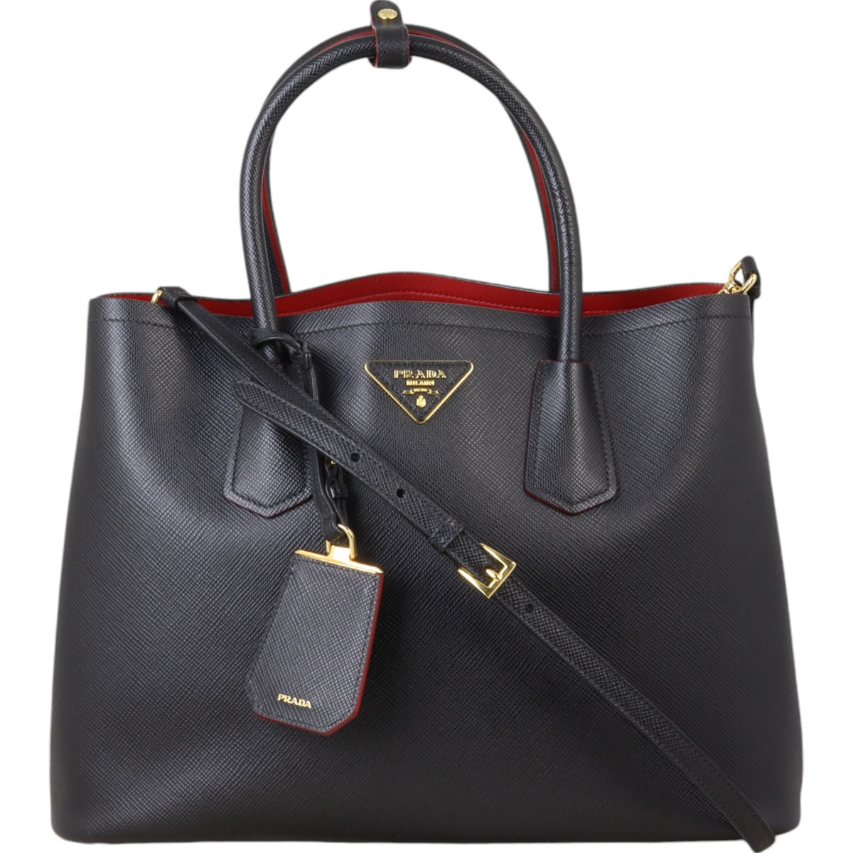 Prada Saffiano Cuir Double Bag Medium