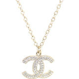 Chanel Crystal Double CC Necklace
