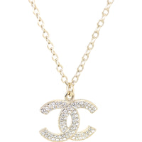Chanel Crystal Double CC Necklace