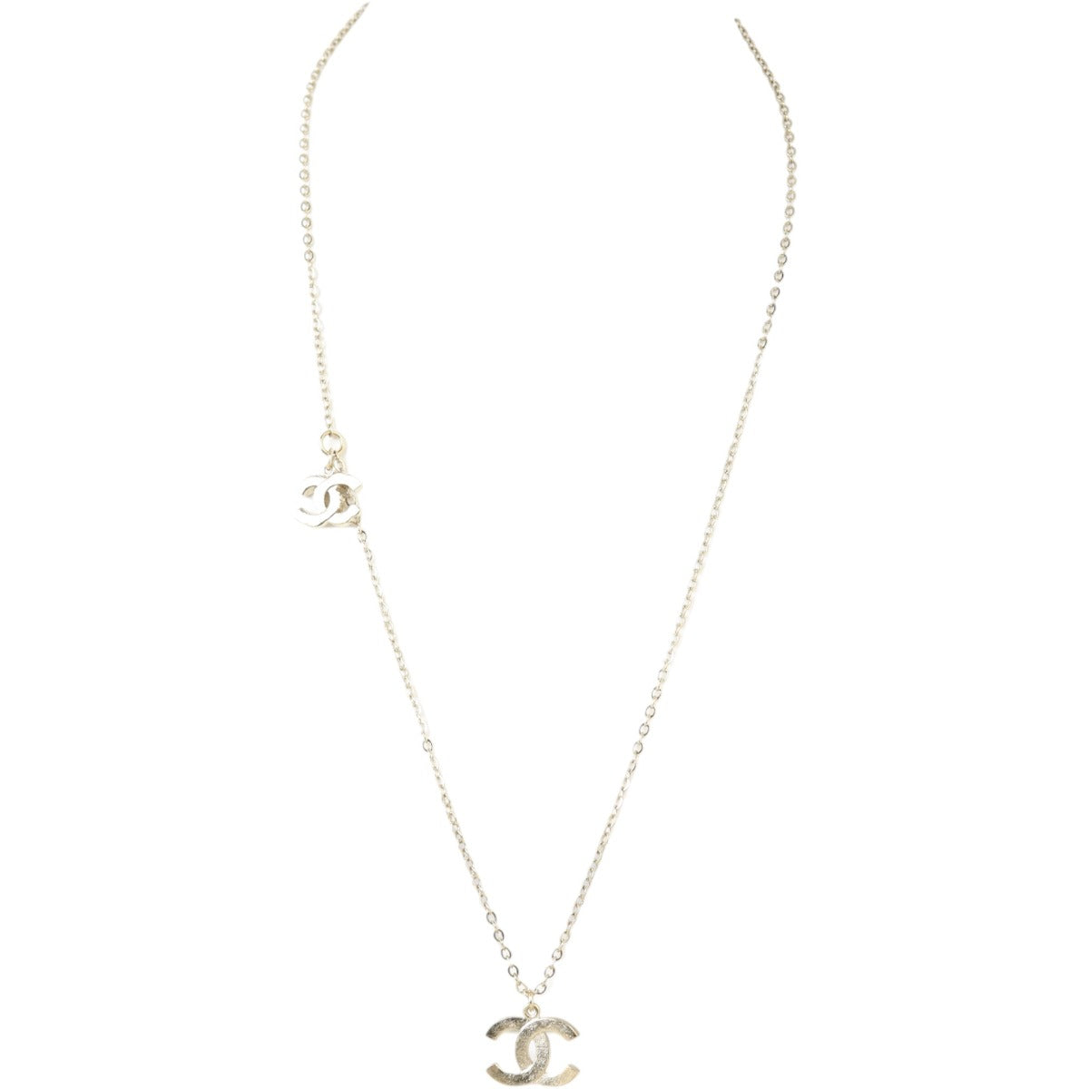 Chanel Crystal Double CC Necklace