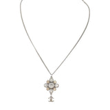 Chanel Crystal CC Pendant Necklace