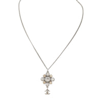 Chanel Crystal CC Pendant Necklace