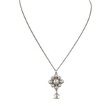 Chanel Crystal CC Pendant Necklace