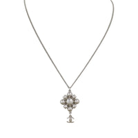 Chanel Crystal CC Pendant Necklace