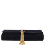 Saint Laurent Kate Tassel Clutch Suede