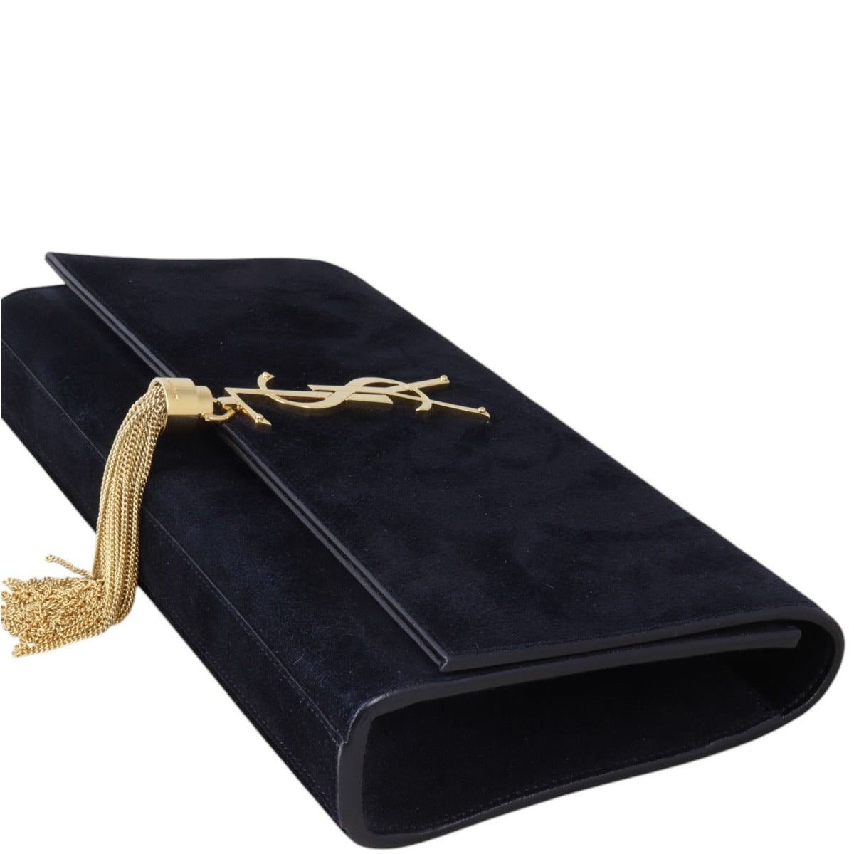 Saint Laurent Kate Tassel Clutch Suede