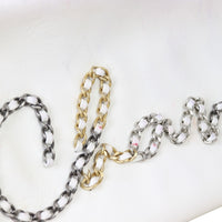 Chanel Written in Chain Hobo