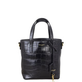 Saint Laurent Toy Shopping Tote Croc-embossed