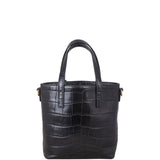 Saint Laurent Toy Shopping Tote Croc-embossed