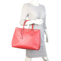 Prada Saffiano Lux Galleria Double Zip Tote Large