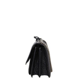 Saint Laurent Sunset Medium Croc-Embossed