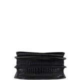 Saint Laurent Sunset Medium Croc-Embossed