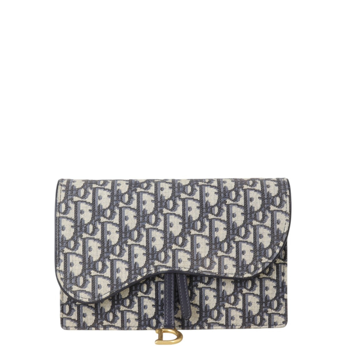 Dior Saddle Pouch Wallet on Chain Oblique