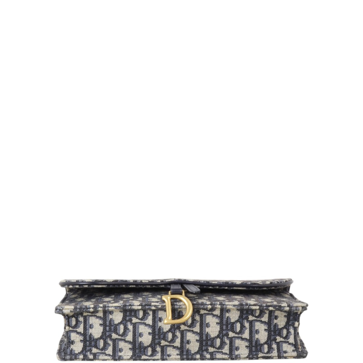 Dior Saddle Pouch Wallet on Chain Oblique