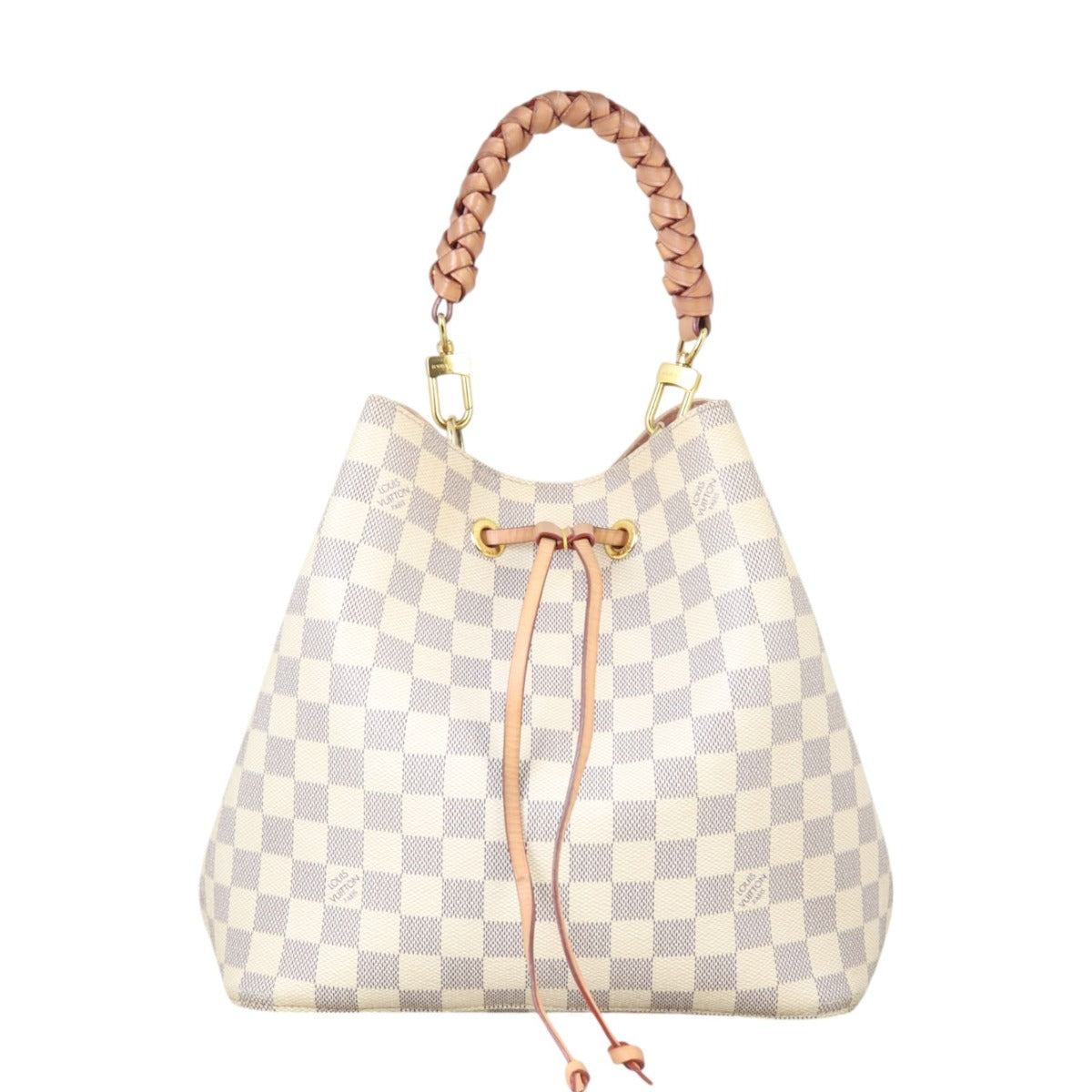 LOUIS VUITTON ネメスコート Louis Vuitton NeoNoe MM Damier Azur Braided Handle – Luxe.It.Fwd