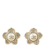 Chanel CC Flower Earrings